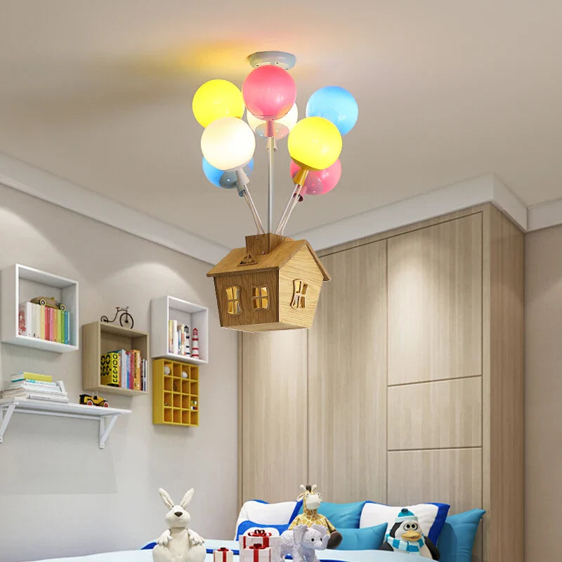 Afralia™ LED Balloon Ceiling Light Living Dining Room Baby Child Ceiling Lamp
