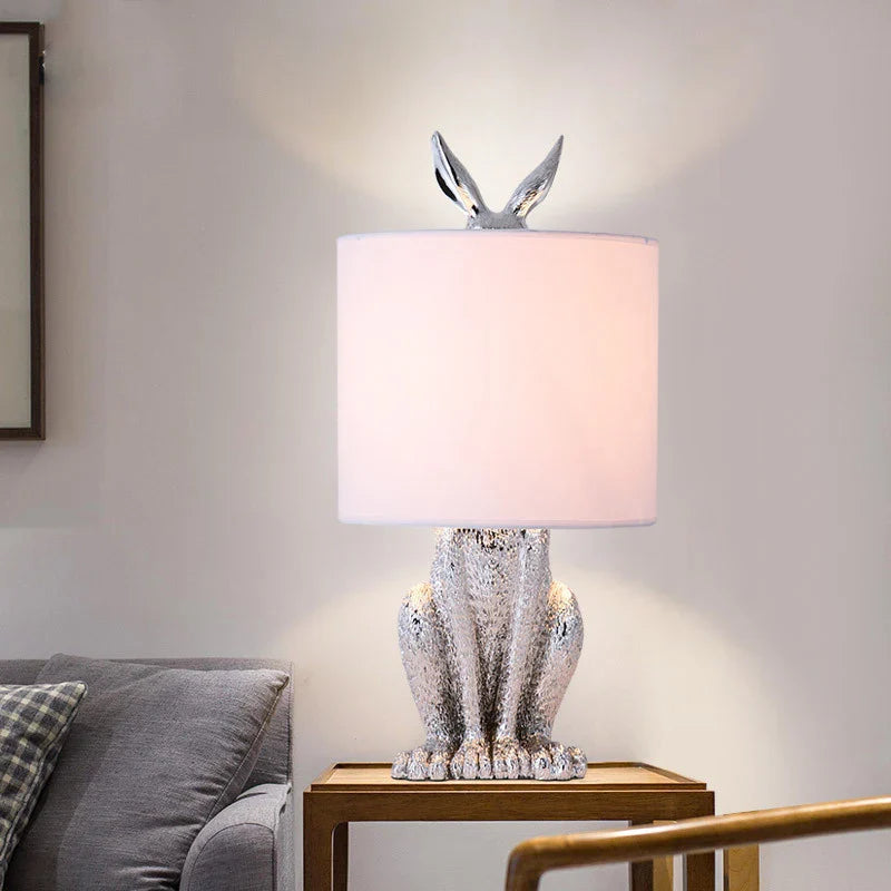 Afralia™ Rabbit Mask Table Lamp - Modern Home Decor Light for Living Room & Bedroom