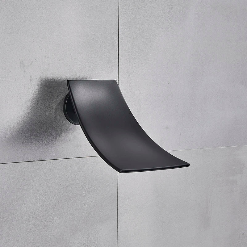 Afralia™ Light Shower Faucet Set: Wall Mounted Rainfall Bath Mixer with Handshower