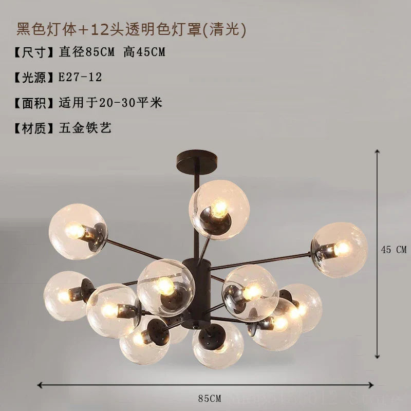 Afralia™ Modern Vintage Suspension Chandelier for Living Room Stair Lamp Industrial Lighting Fixtures
