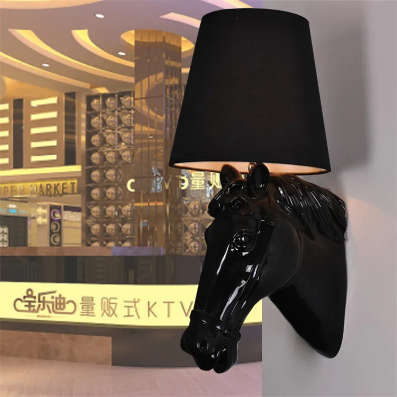 Afralia™ European Style Horse Lamp Wall Sconces for Home Décor and Lighting