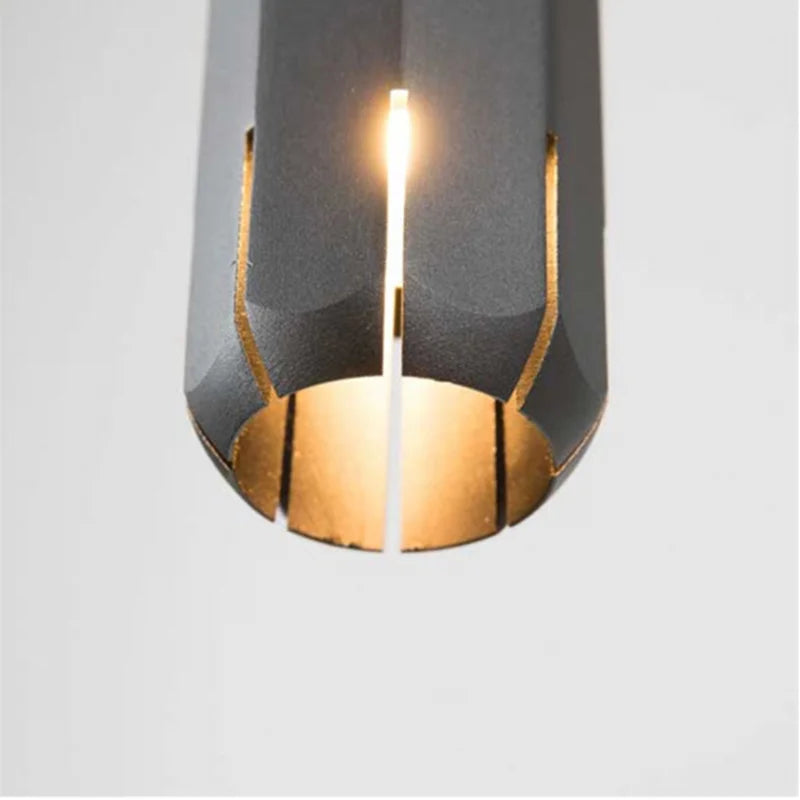 Afralia™ Tube Pendant Lights Minimalist Modern Rose Gold Lamp for Bar Dining Living Room