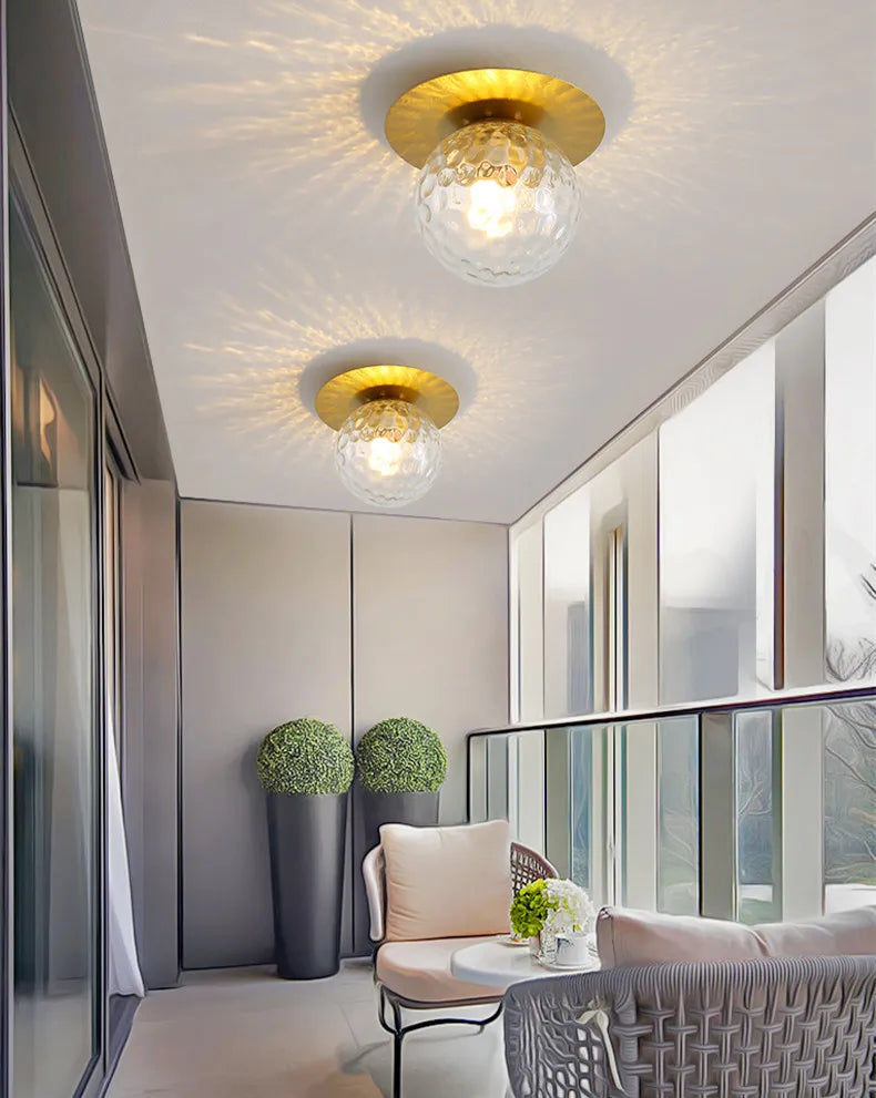 Afralia™ Crystal LED Ceiling Light Modern Gold Living Room Indoor Lighting Fixture