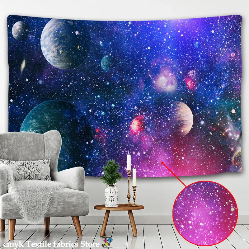 Afralia™ Galaxy Tapestry: Psychedelic Hippie Home Decor & Wall Hanging