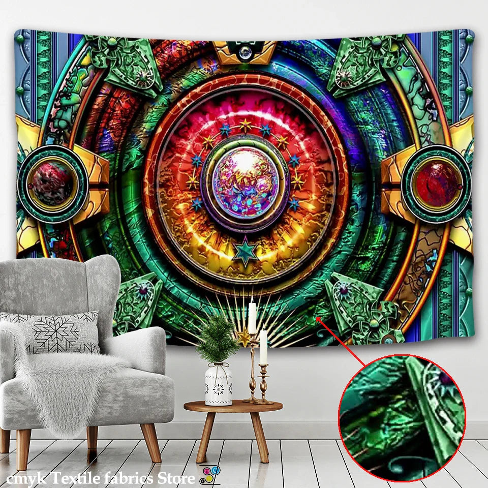 Afralia™ Psychedelic Galaxy Tapestry for Hippie Home Decor and Yoga - Science Fiction Pattern