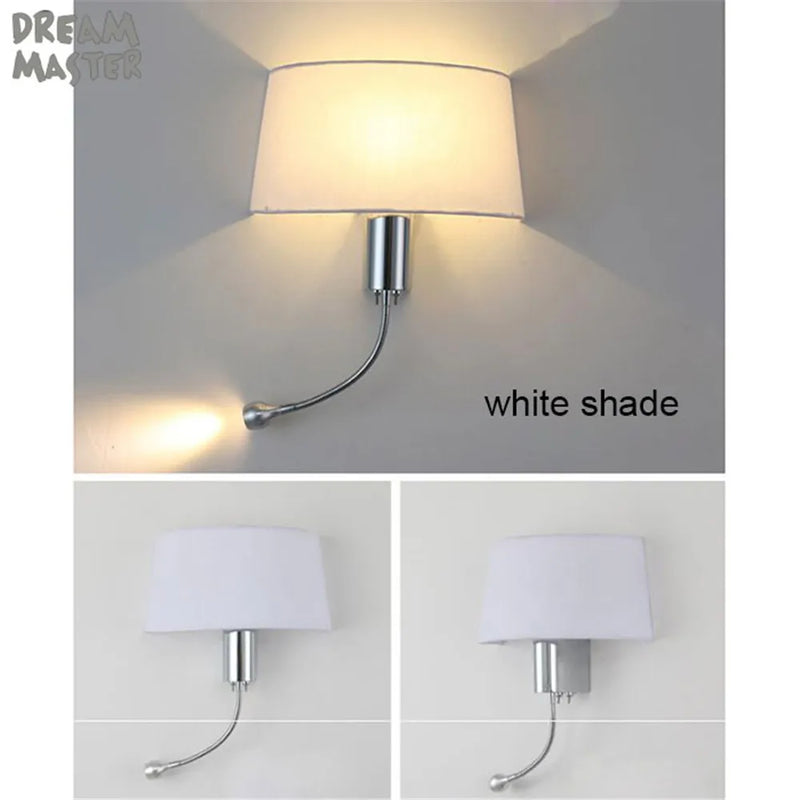 Afralia™ LED Industrial Gooseneck Wall Sconce for Bedroom Reading and Hotel