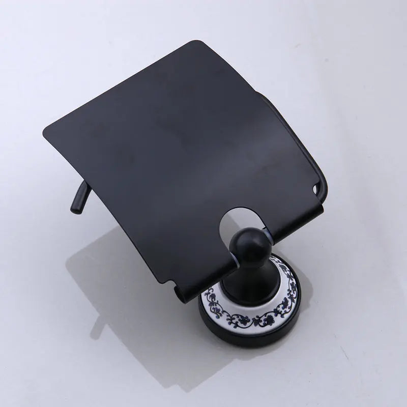 Afralia™ Swivel Wall Mount Toilet Paper Holder in Oil Rubbed Black Bronze