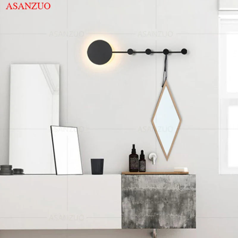 Afralia™ LED Moon Wall Lamp for Home Decoration & Ambiance