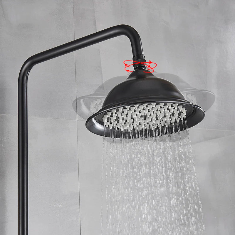 Afralia™ 8" Rainfall Shower System with Bathtub Faucet and Hand Shower