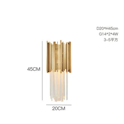Afralia™ Golden Stainless Steel Crystal Chandelier for Elegant Foyer Lighting