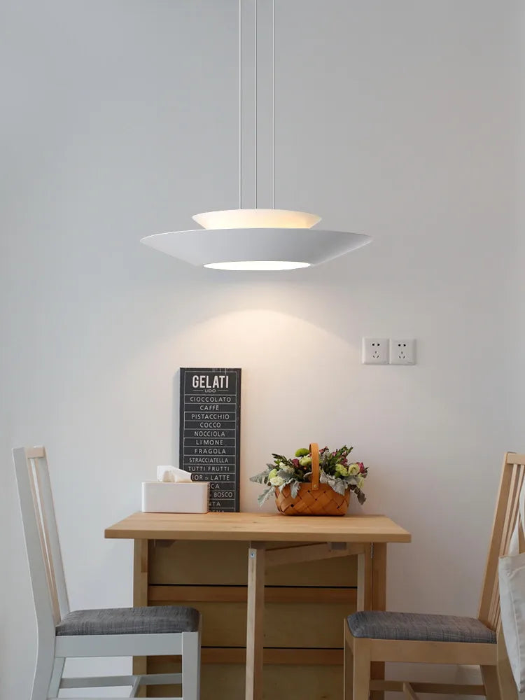 Afralia™ Round LED Chandelier: Modern Nordic Minimalist Dining Room Lamp for Living Room