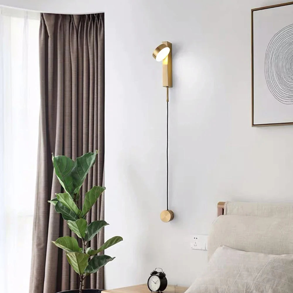 Afralia™ Dimmable LED Wall Lamp for Living Room Art Wall Light - Modern Nordic Design