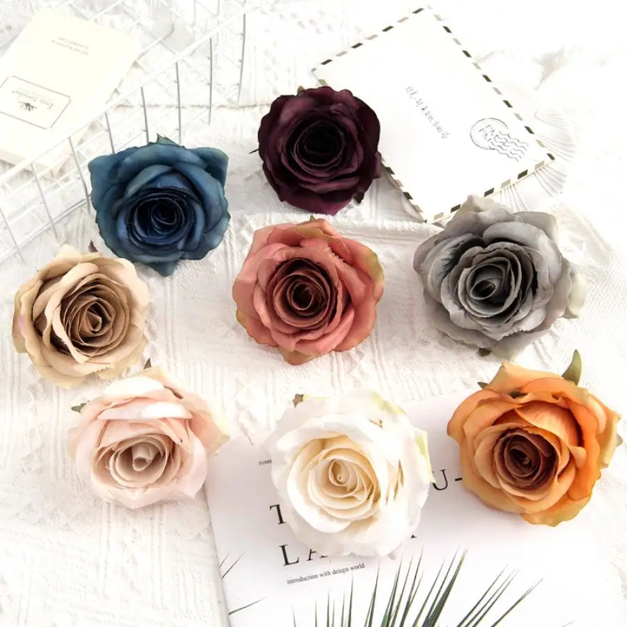 Afralia™ Silk Roses Bundle for Home Wedding Decor and Wreaths