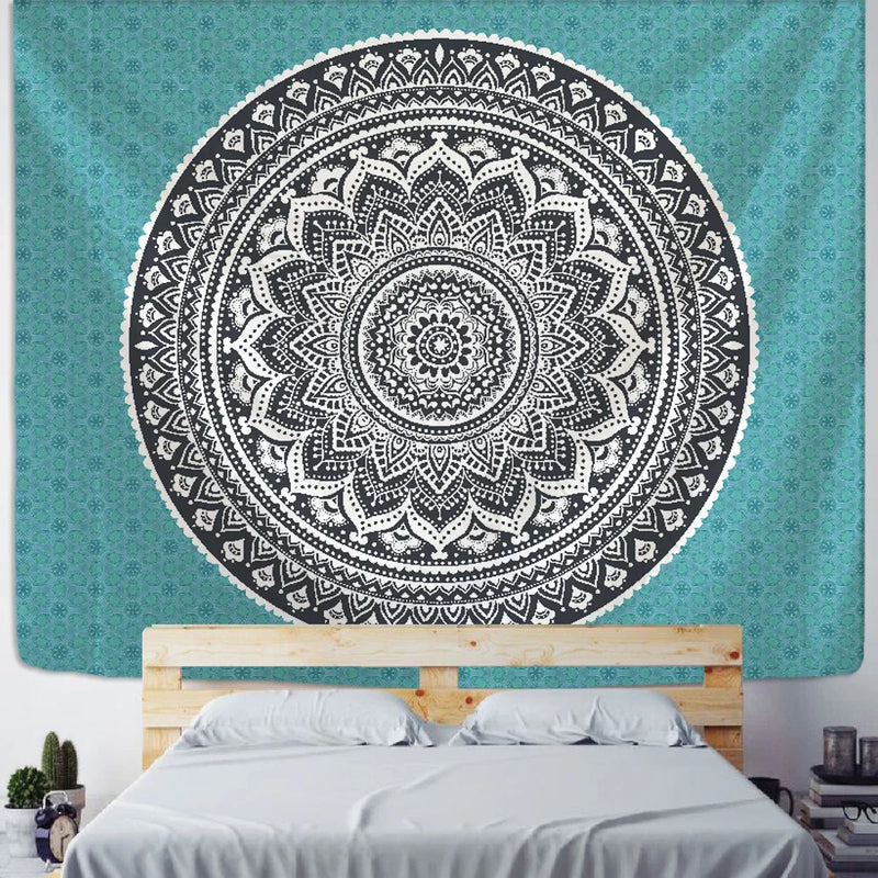 Afralia™ Bohemian Mandala Wall Hanging Tapestry for Home Decor and Yoga