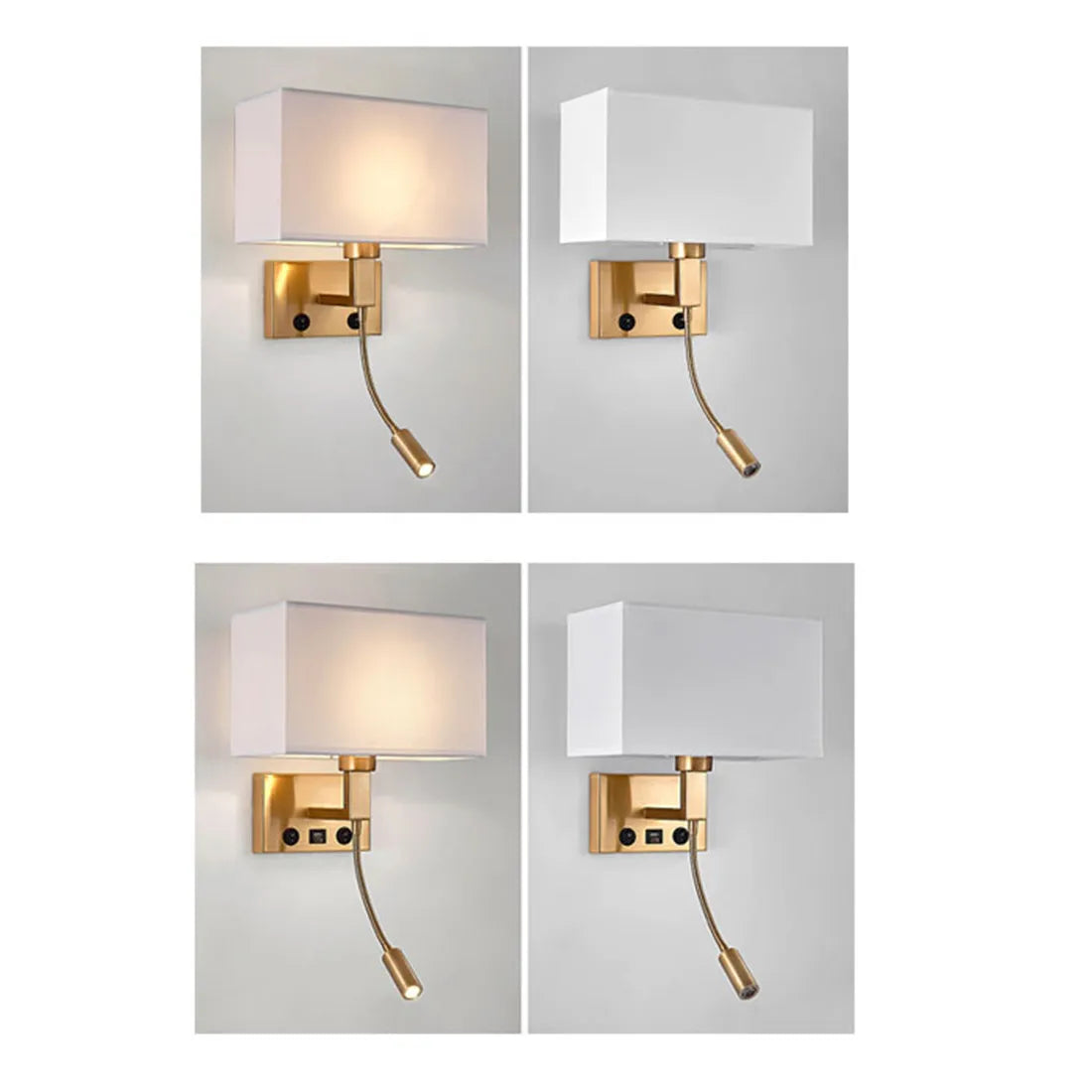 Afralia™ Swing Arm Bedside Wall Lamp Bronze Finish - Vintage LED Reading Light