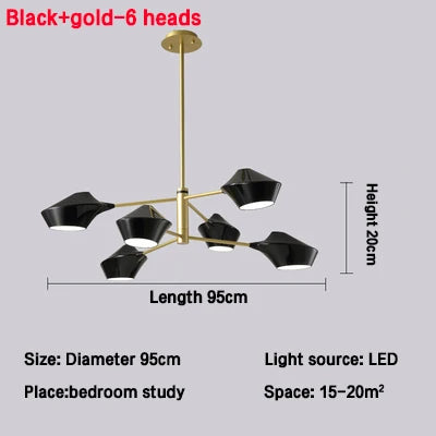 Afralia™ Modern Nordic Chandeliers: Simple Lighting Fixture for Living Room, Dining Room, Restaurant, Hall