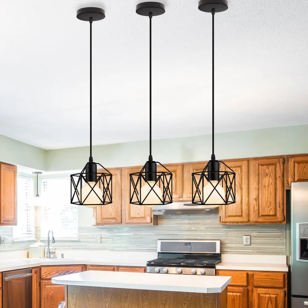 Afralia™ Cage Pendant Light: Modern Nordic Vintage Retro Loft Industrial Metal Hanging Fixture