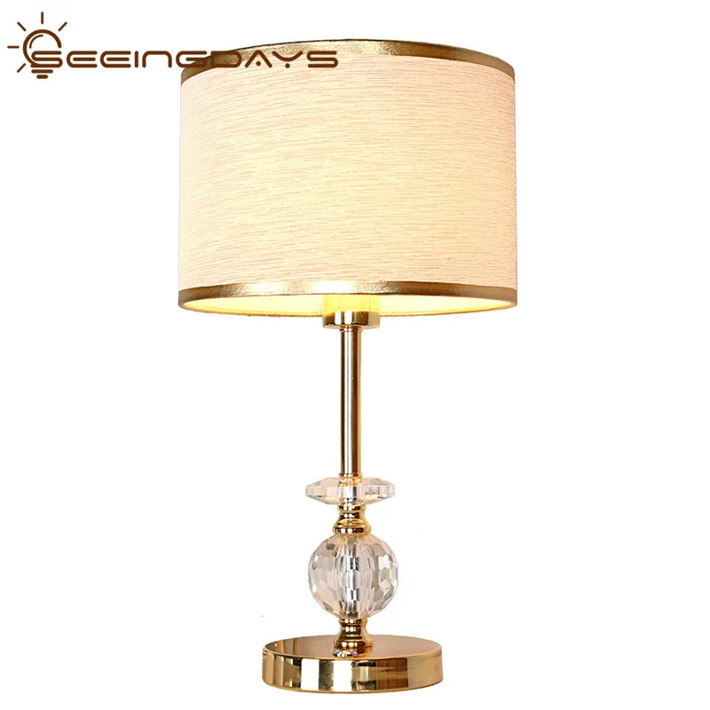 Afralia™ Crystal Ball Table Lamp | Modern European Design