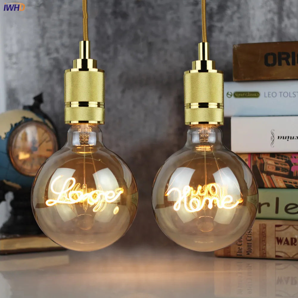 Afralia™ Retro LED Edison Bulb G125 E27 4W Warm White Vintage Lamp Light Bulb
