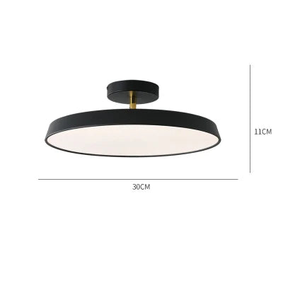 Afralia™ Nordica Dimmable LED Ceiling Light, Modern Round Aluminum Designer Lamp