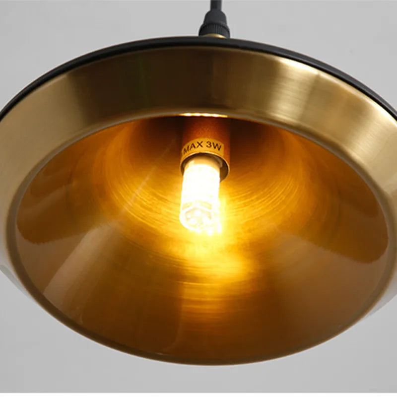 Afralia™ Shear Metal Pendant Light: LED Nordic Farmhouse Lighting for Home Decor