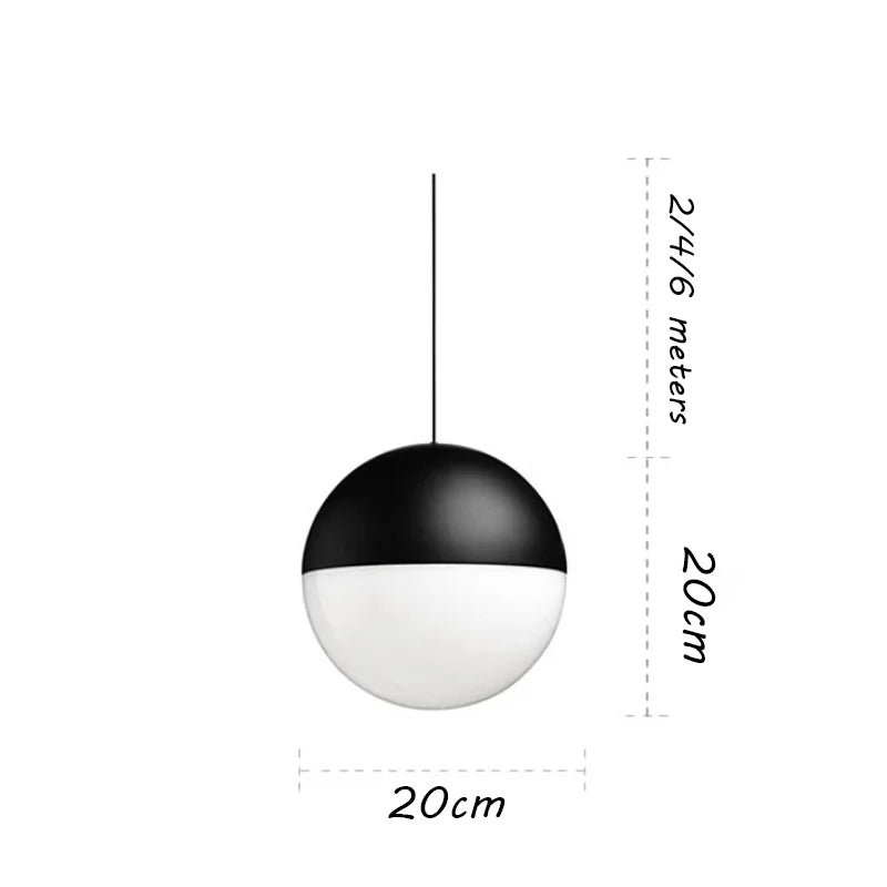 Afralia™ Glass Ball Pendant Lamp LED Chandelier for Kitchen Island Decor