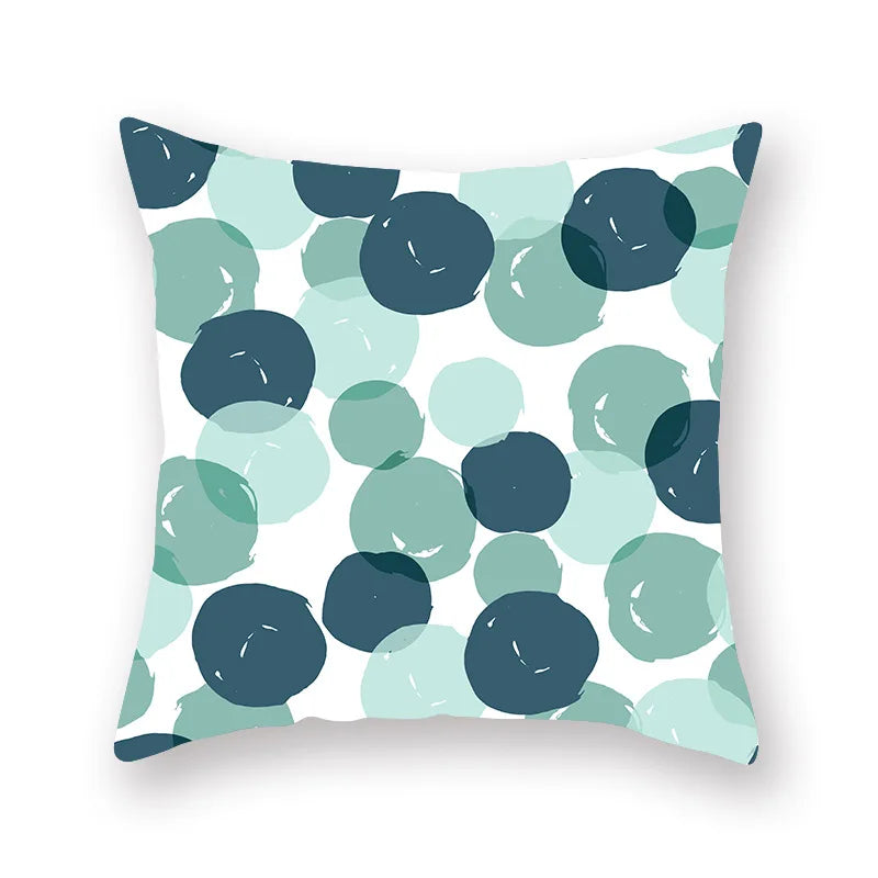 Afralia™ Green Geometric Pillowcase - Nordic Classic Design for Home Decor and Comfort