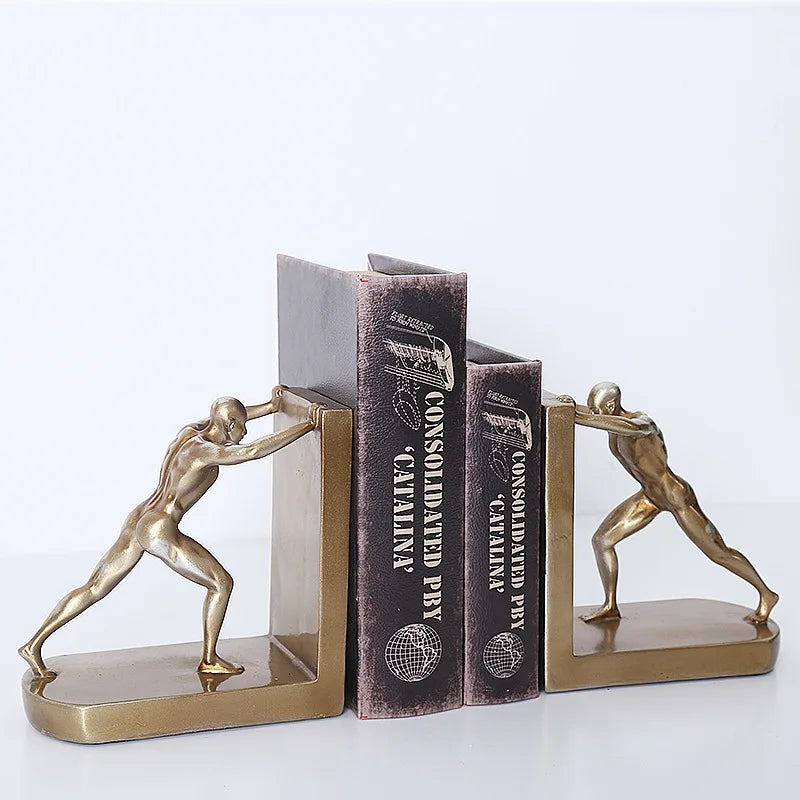 Afralia™ Nordic Study Room Decor Set - Book Stand & Wine Cabinet Handicraft Display
