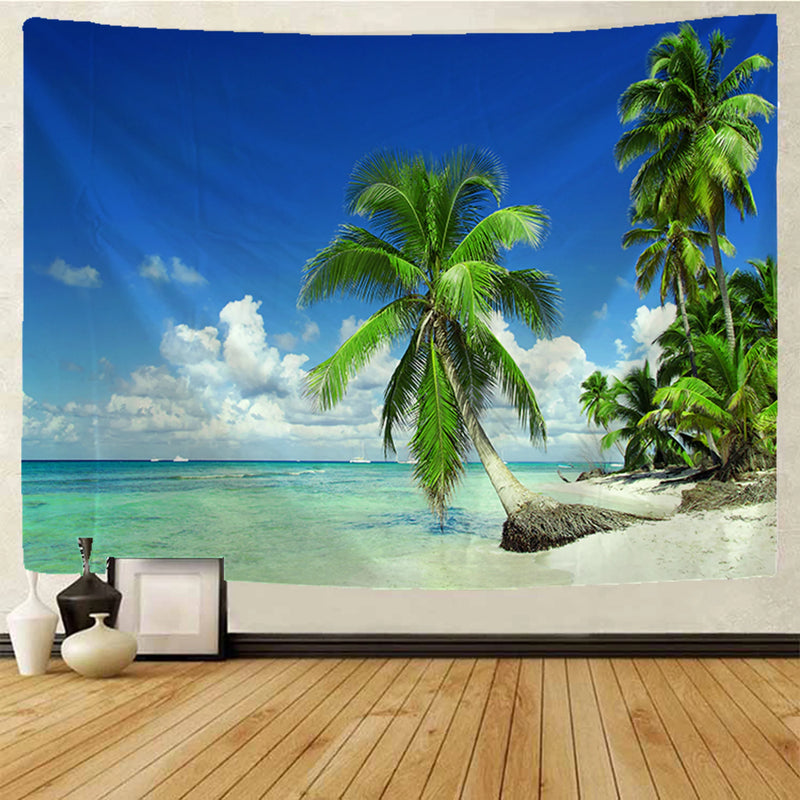 Afralia™ Beach View Mandala Tapestry - Boho Wall Decoration for Hippie Vibes