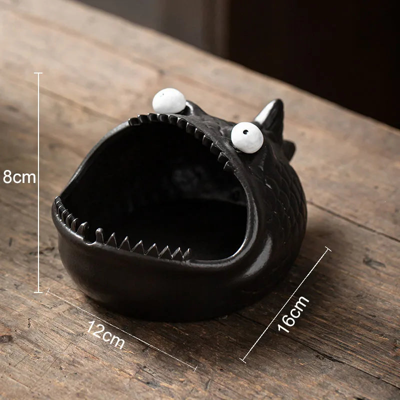 French Bulldog Ceramic Ashtray - Afralia™ Brand Office Desk Décor & Gift for Boyfriend