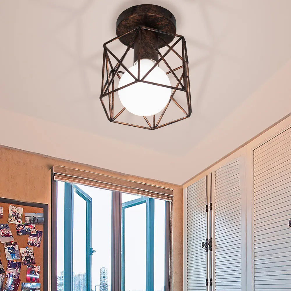 Afralia™ Retro Vintage Ceiling Chandelier for Home Living Room Decor