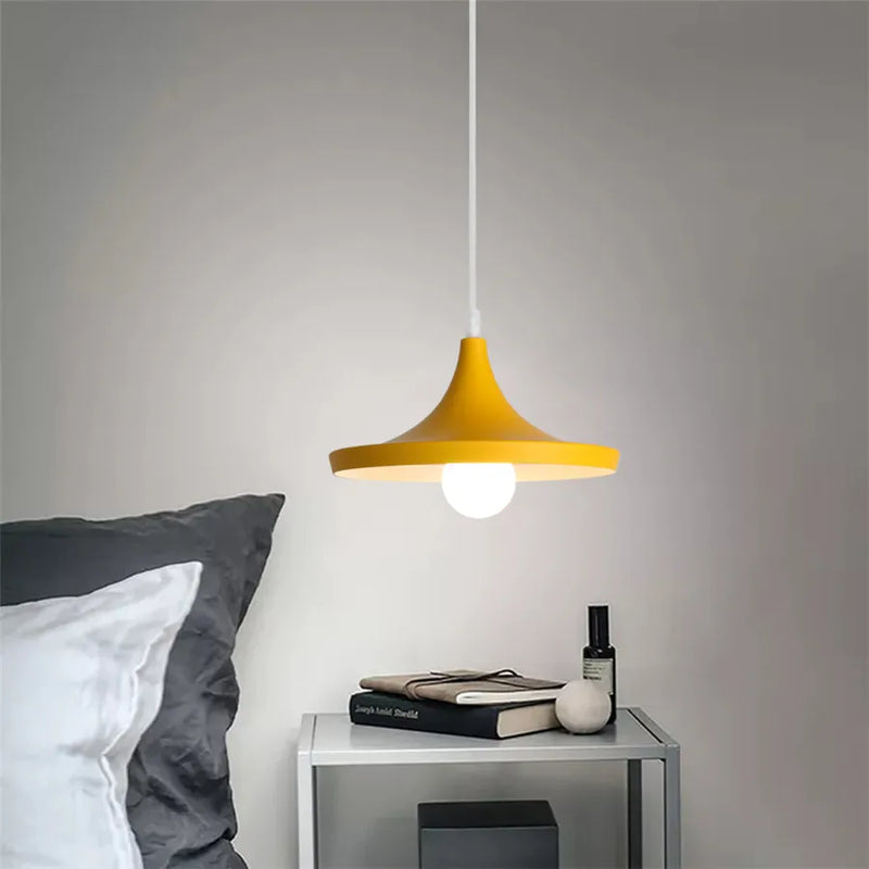 Afralia™ Yellow Nordic Pendant Light for Restaurant Dining Living Room Bar Cafe