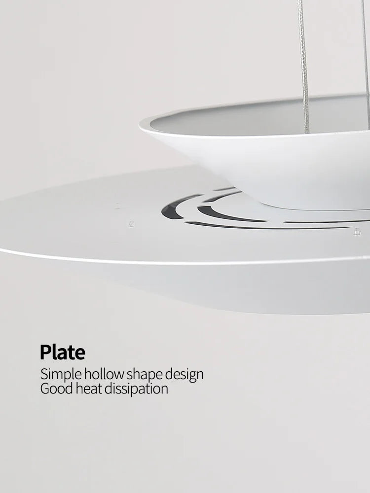 Afralia™ Round LED Chandelier: Modern Nordic Minimalist Dining Room Lamp for Living Room