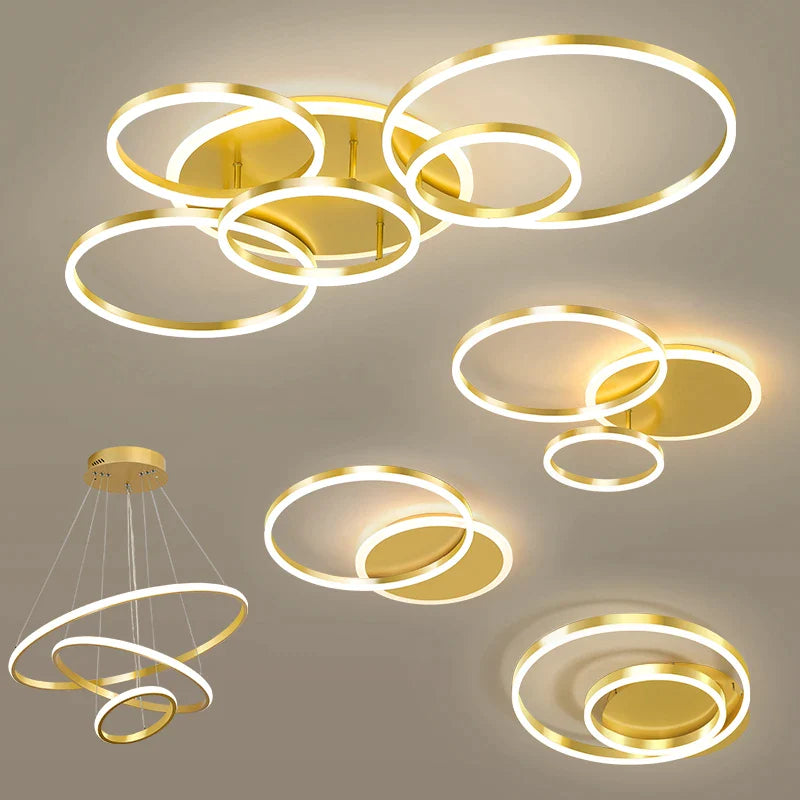 Aftralia™ LED Ceiling Lamp for Modern Living Room Decor & Indoor Lighting