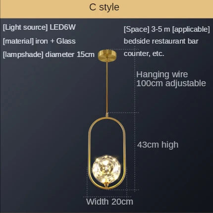 Luxury Glass Ball Pendant Light for Modern Decor by Afralia™