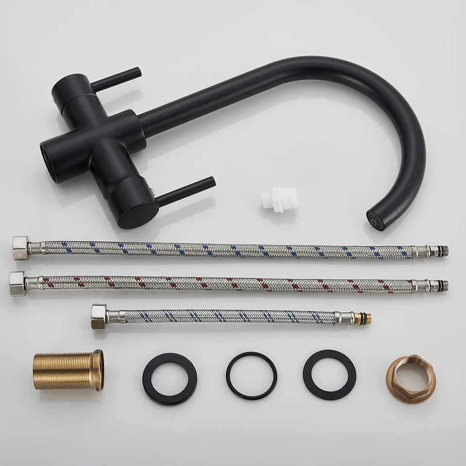 Afralia™ Water Filter Faucet Rotatable Drinking Water Tap for Kitchen Sink