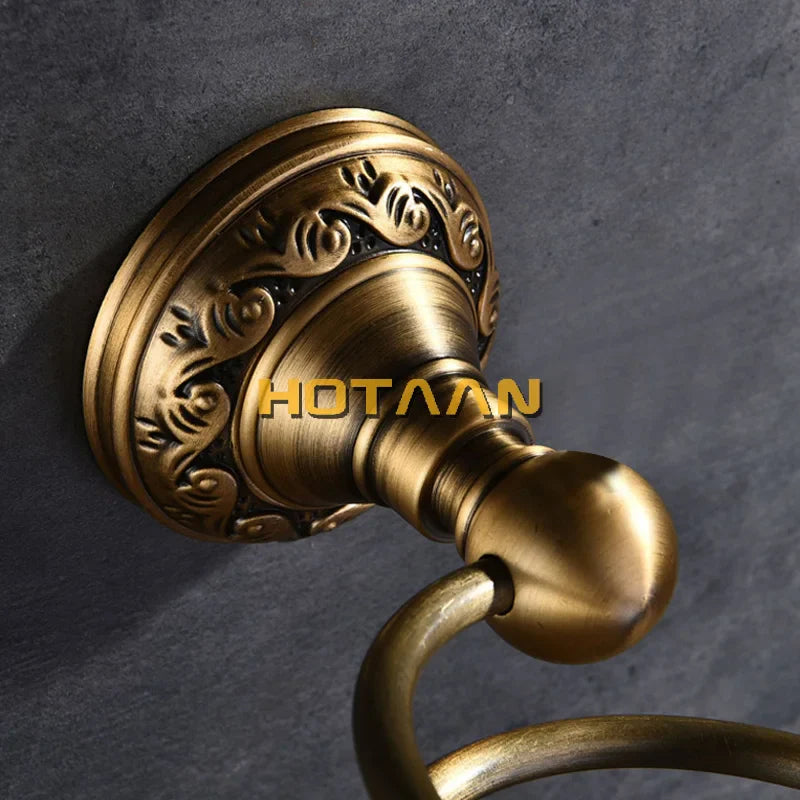 Afralia™ Wall Mount Hair Dryer Holder Stand Shelf Bathroom Organizer