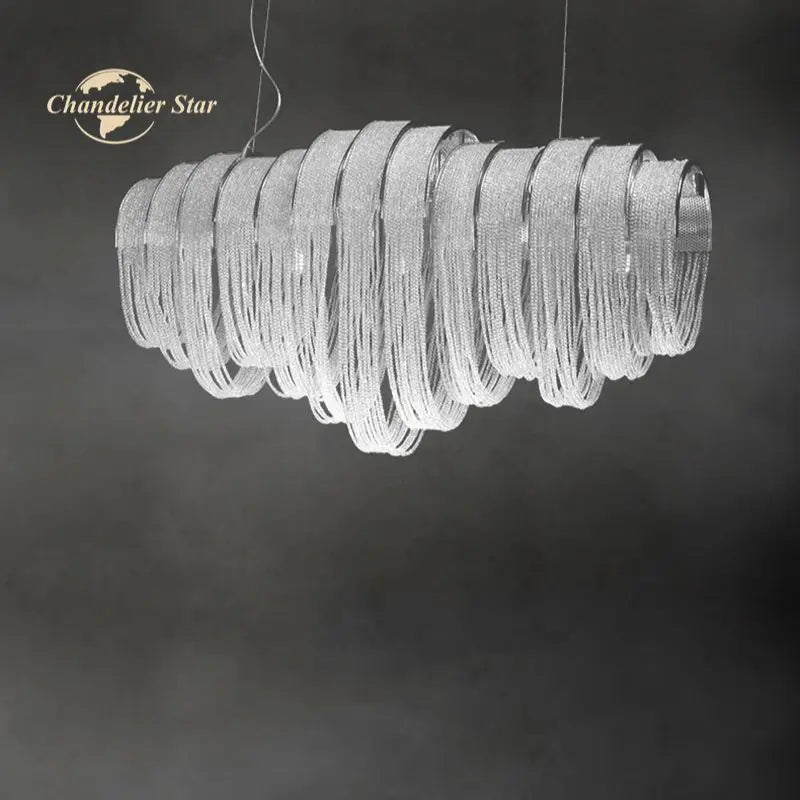 Afralia™ Crystal Circle LED Tassel Chandelier: Modern Luxury Pendant Hanging Light Fixture for Bedroom and Living Room