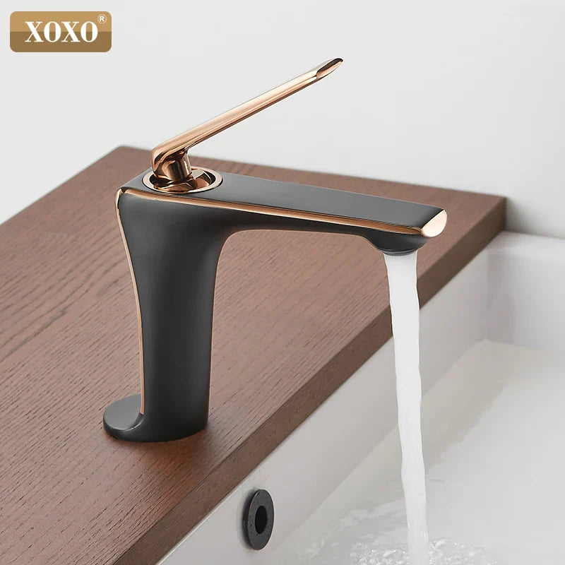 Afralia™ High Brass Single Handle Bathroom Faucet for Washbasin and Wash Stand