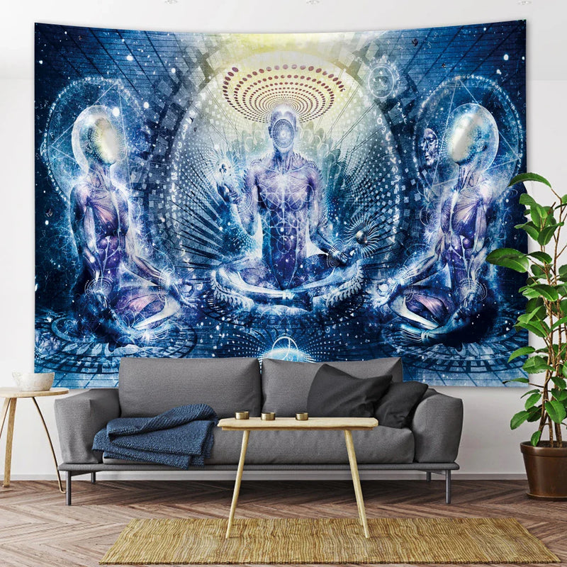 Afralia™ Chakra Meditation Tapestry: Boho Mandala Wall Decor & Yoga Mat