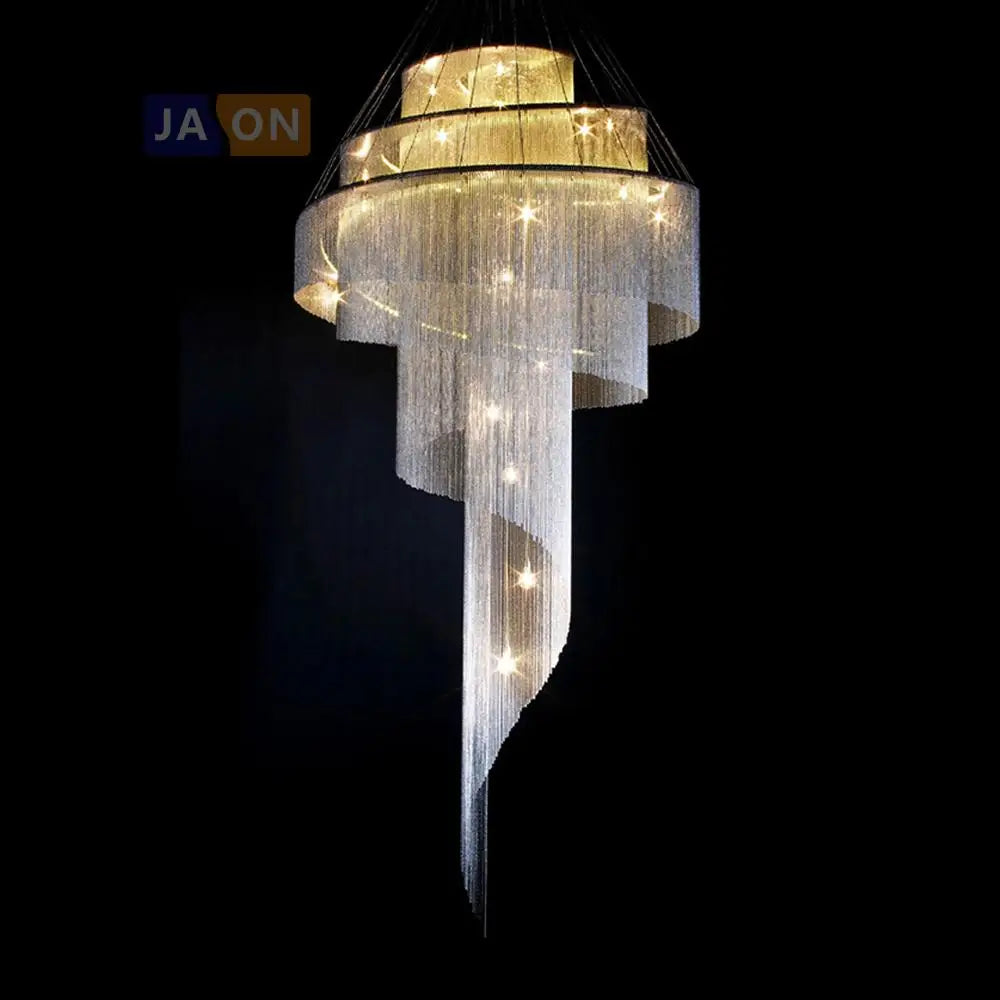 Afralia™ Chain Chandelier Lighting Suspension for Staircase