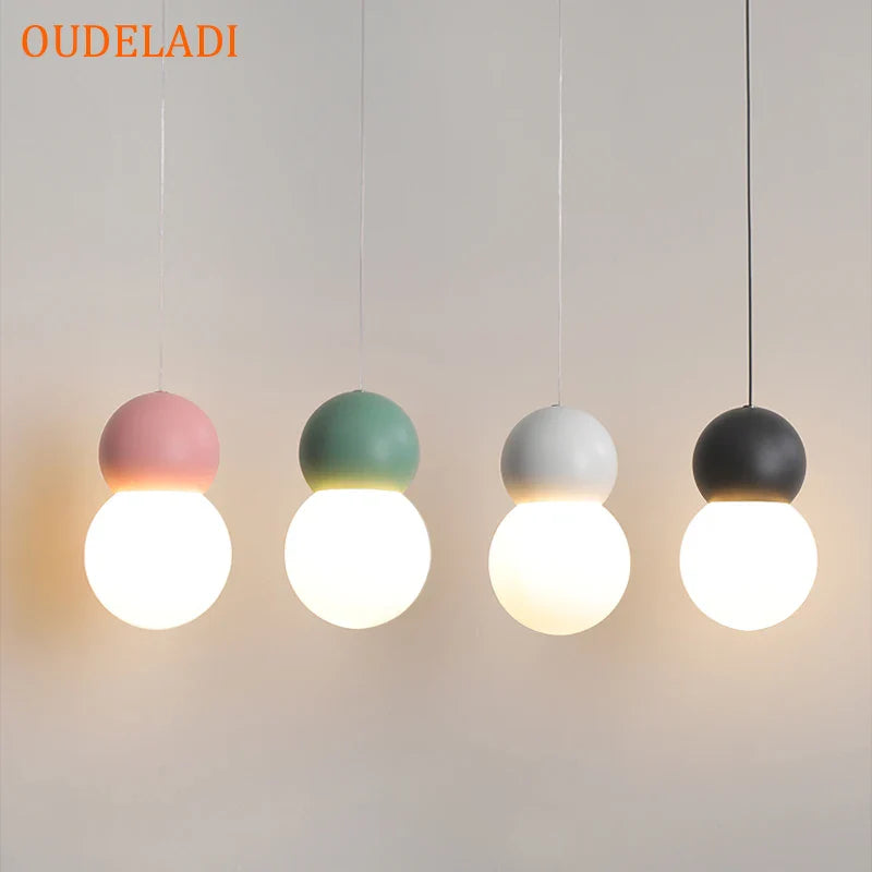 Afralia™ Nordic Glass Pendant Lamp for Home Indoor Decor
