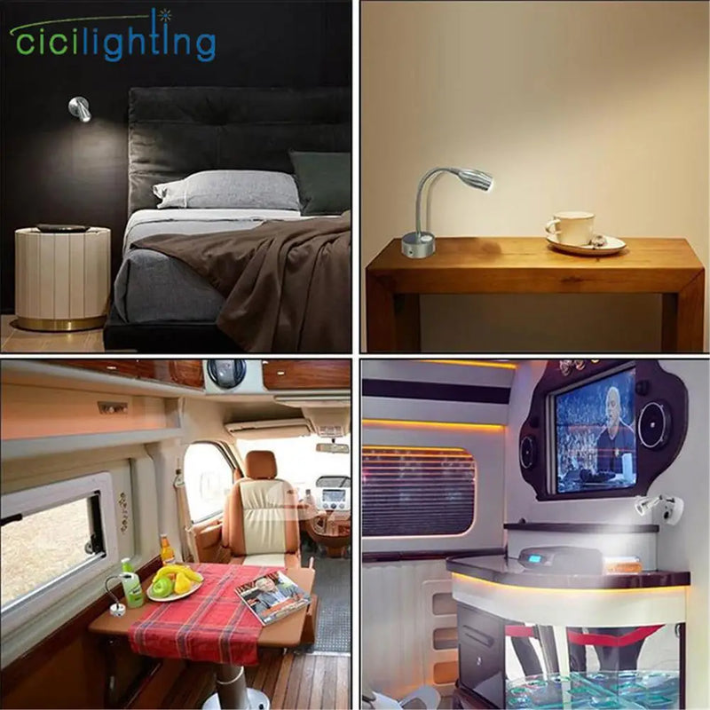 Afralia™ LED Reading Light for RV Boat, Truck, Motorhome, Yachts, Camper, Bedside