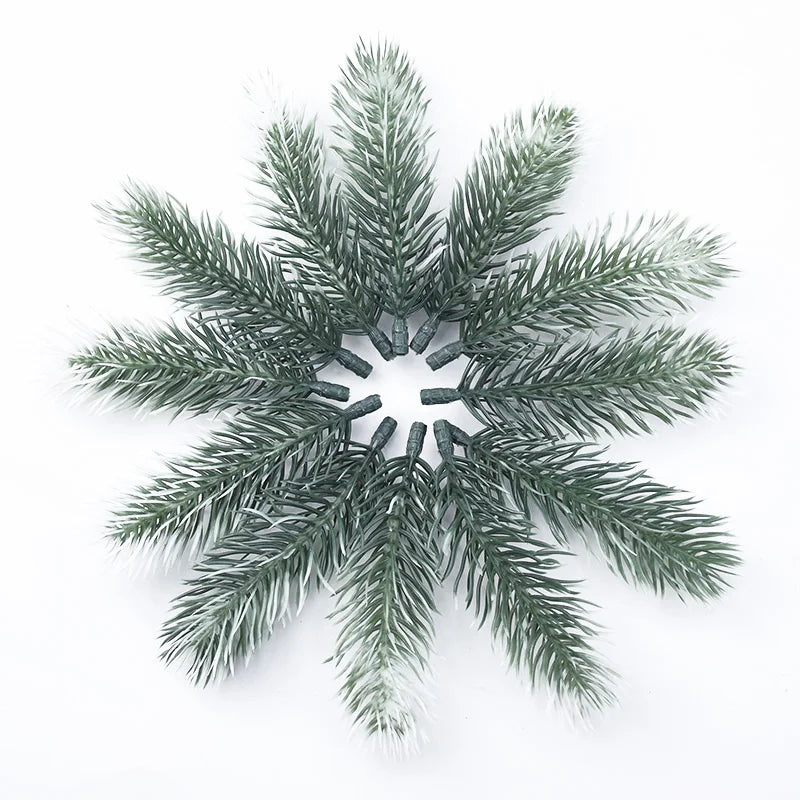 Artificial Pine Needle Snowflake Wreath Material by Afralia™ - Wedding & Home Decor