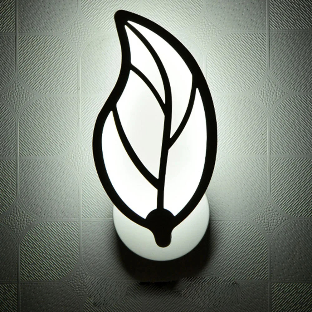 Afralia™ Leaf Shape LED Wall Sconce for Living Room Bedroom Decor