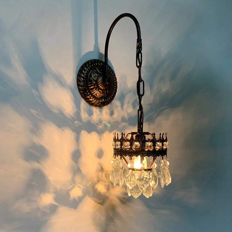 Afralia™ Crystal Wall Lamp: Luxury Lighting for Bedroom, Living Room, Hotel, Cafe, Lobby