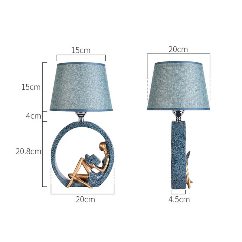 Modern Bedroom Table Lamp for Living Room Decor Bedside Reading Light by Afralia™