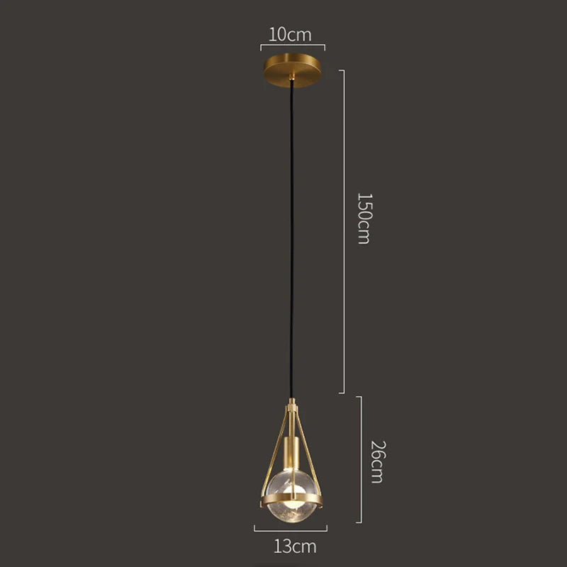 Afralia™ Crystal Ball Pendant Lights - Nordic Modern Design for Home Lighting