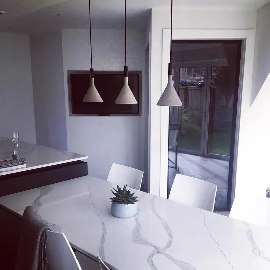 Afralia™ Concrete Pendant Lights: Nordic Modern LED E27 Industrial Lamp for Home Decor