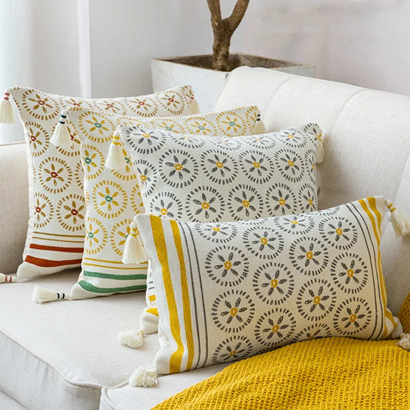Afralia™ Vintage Floral Cushion Cover 45x45cm